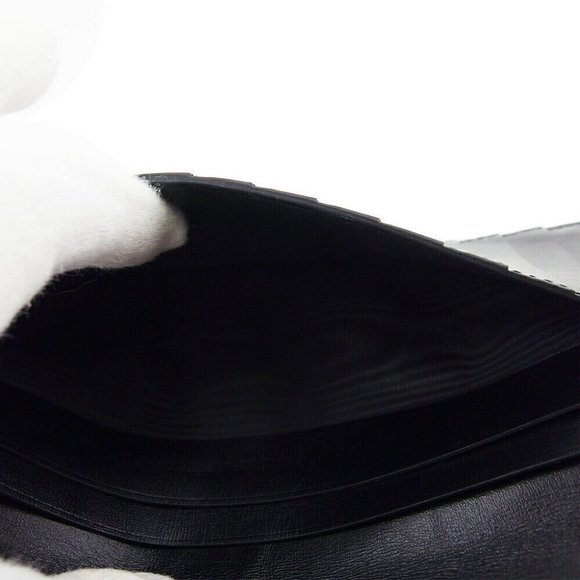 SALVATORE FERRAGAMO Long billing Ganchini Pattern Leather Authentic USED - Picture 5 of 11